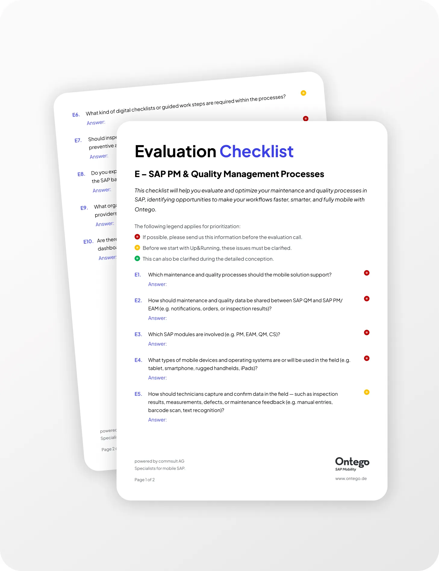 Checklist Sheet image