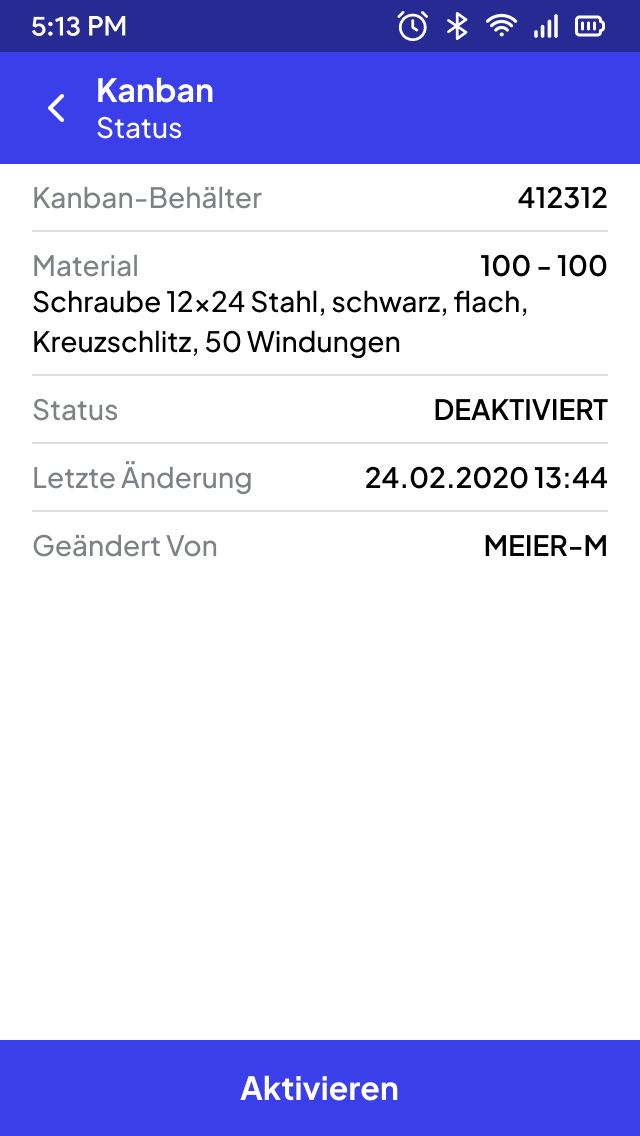 Status Wechsel