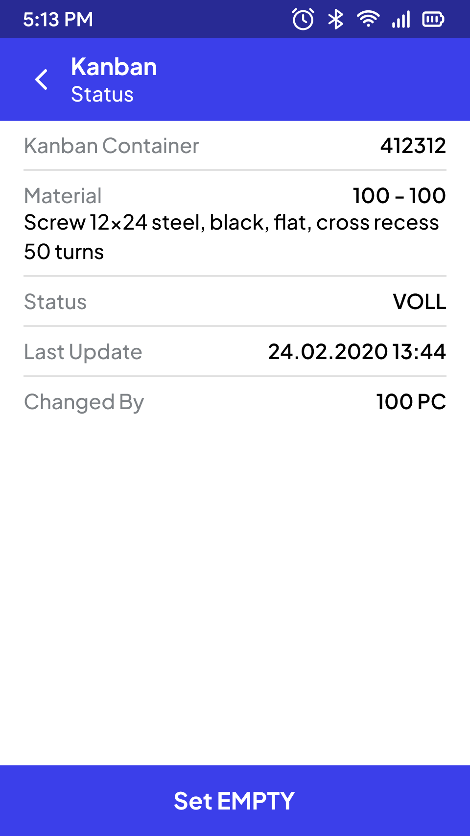 Status Change (EWM)